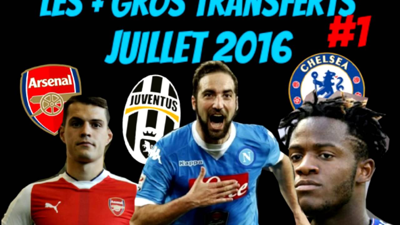 TOUS LES TRANSFERTS DE JUILLET 2016 [OFFICIELS] ACTU MERCATO