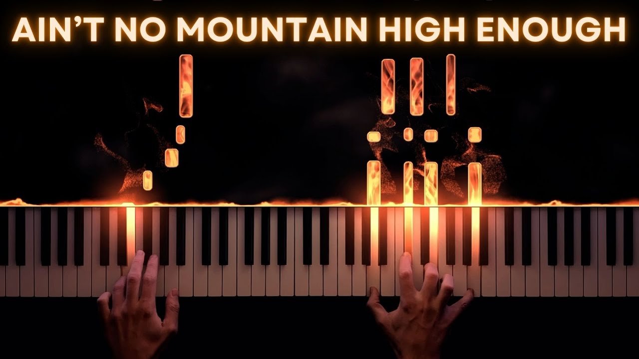 Ain't No Mountain High Enough − Marvin Gaye & Tammi Terrell − Piano Cover + Sheet Music