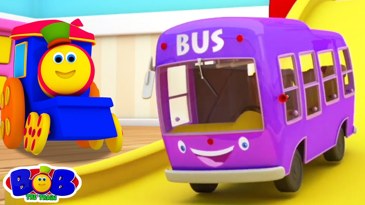 बस के पहिए घूमे गोल गोल, Bus Ka Pahiye Ghume Gol Gol, Bob the Train Hindi Rhymes for Kids