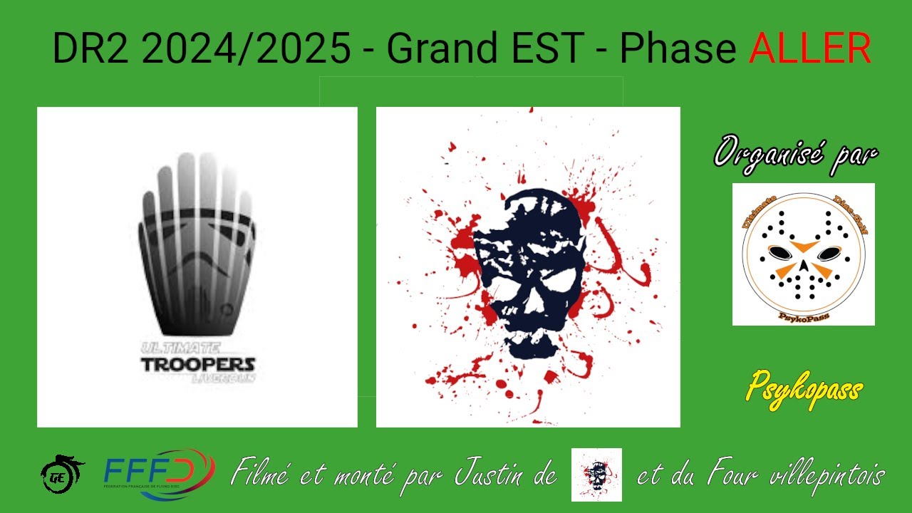 Disctroyes 2 vs Troopers 2 DR2 Grand Est 2024 - 2025 Aller Ultimate frisbee Indoor
