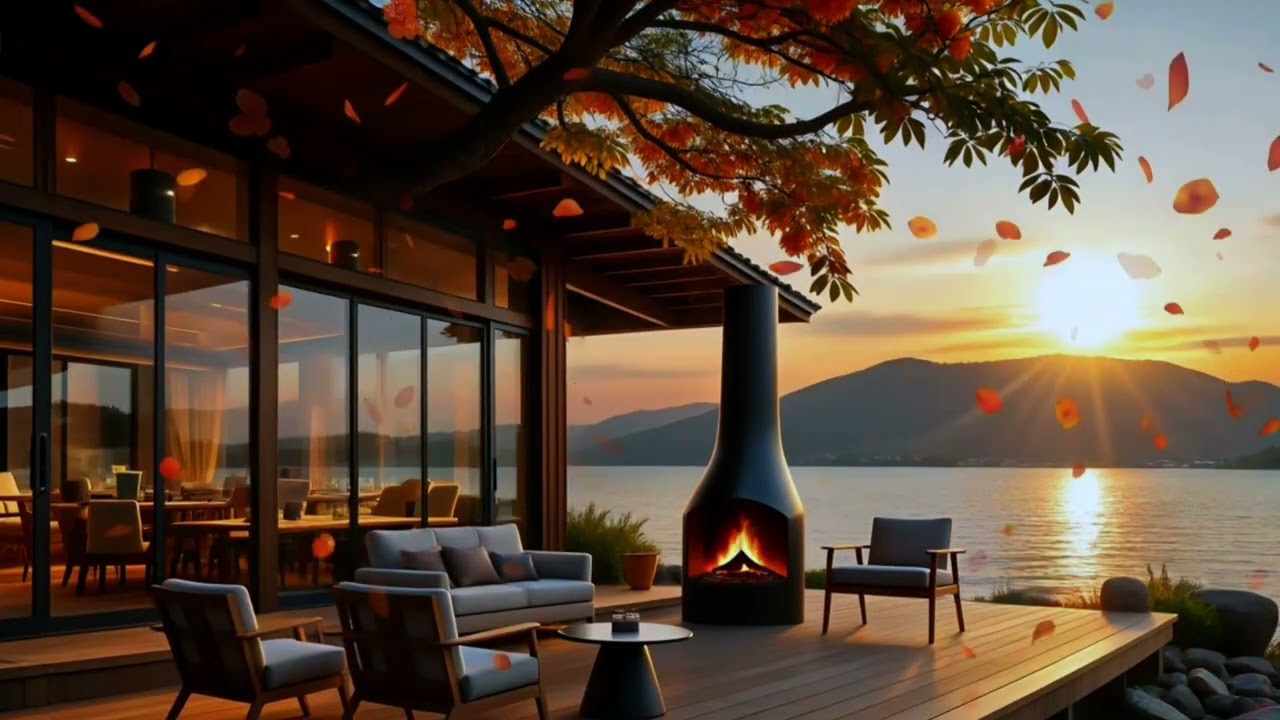Warm Jazz Music for Relaxing, Study Cozy Fall Coffee Shop Ambience ~ Smooth Jazz Instrumental Music