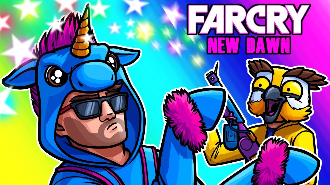 Far Cry: New Dawn Funny Moments - Unicorn Moo's Magic Flamethrower!