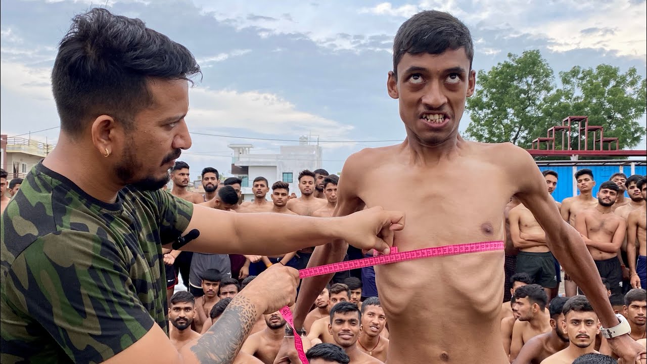 Indian Army TOD Chest 😳 measurement GD Chest 77 to 82 viral video. अग्निवीर का चेस्ट देखो॥