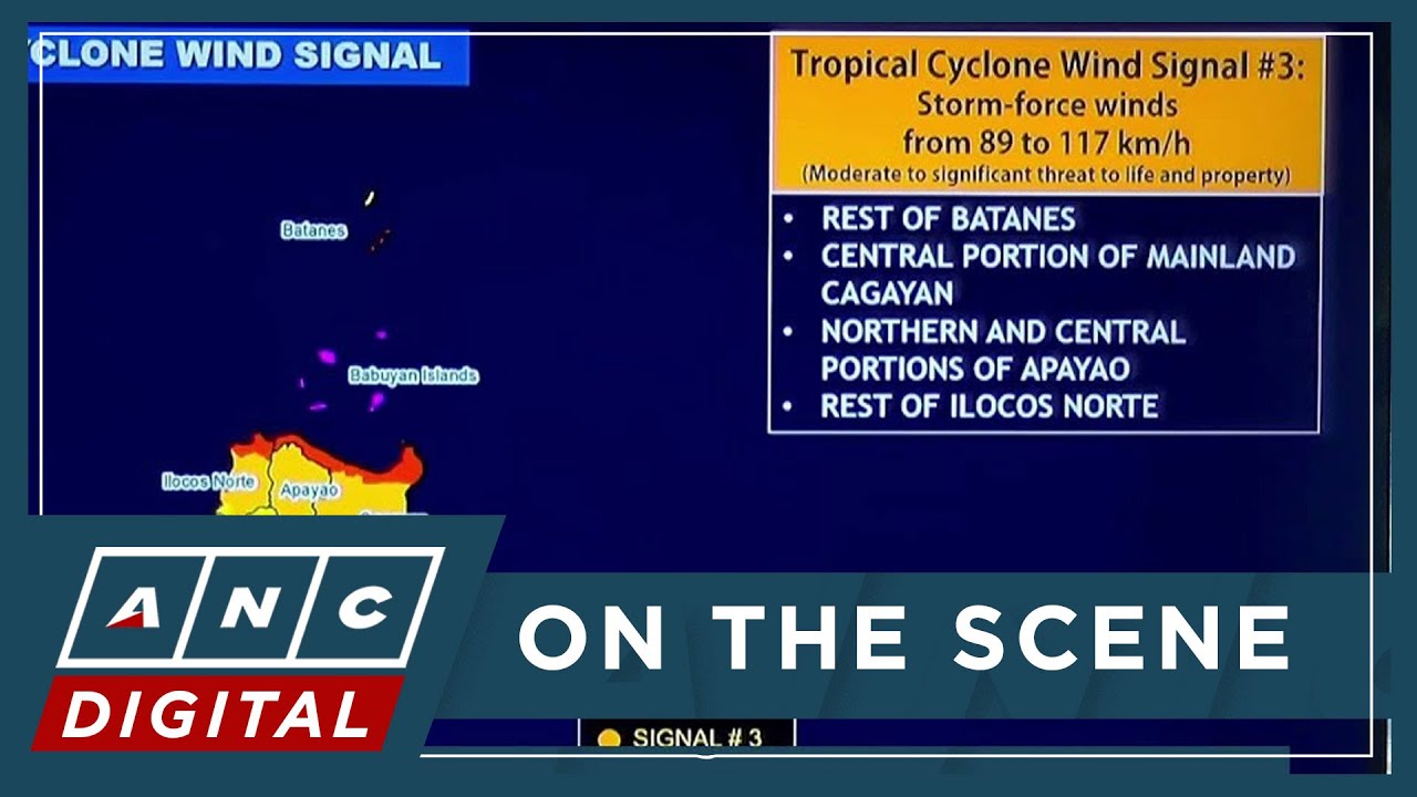 WATCH: Areas under tropical wind cyclone signals due to Super Typhoon Nando as of 11am | ANC