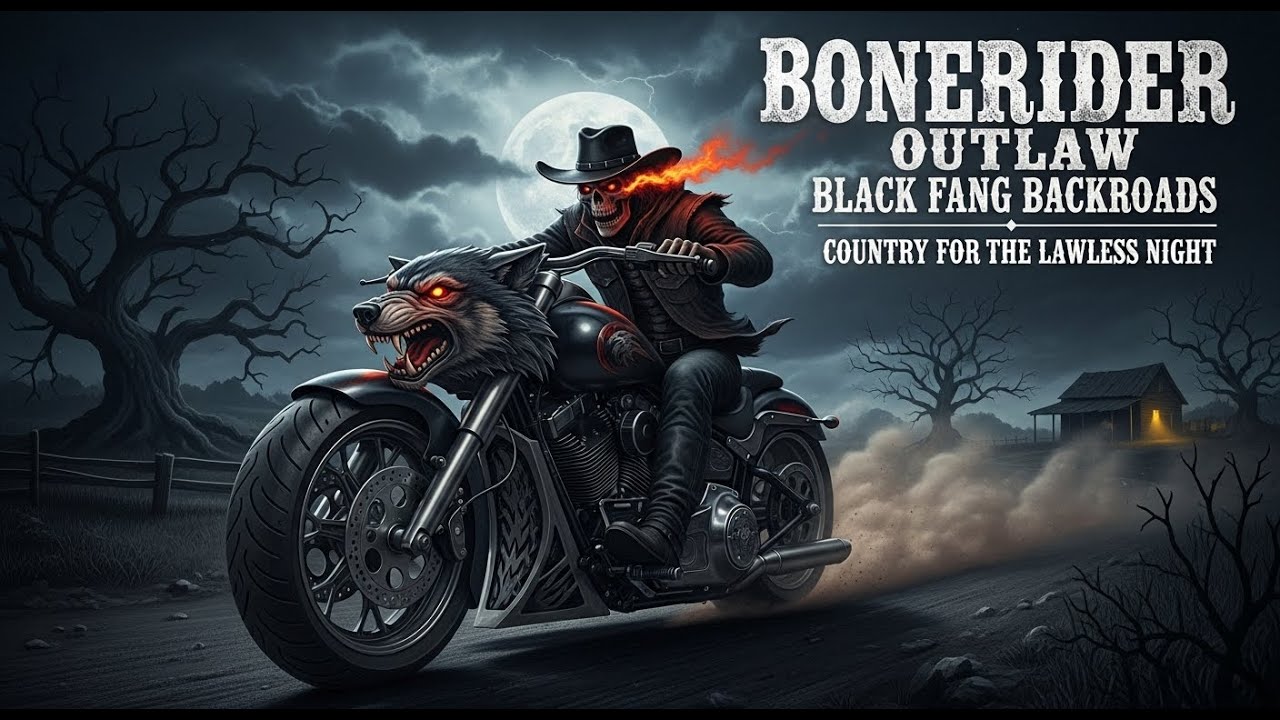 BoneRider Outlaw 🔥 Black Fang Backroads 🐺 Country for the Lawless Night