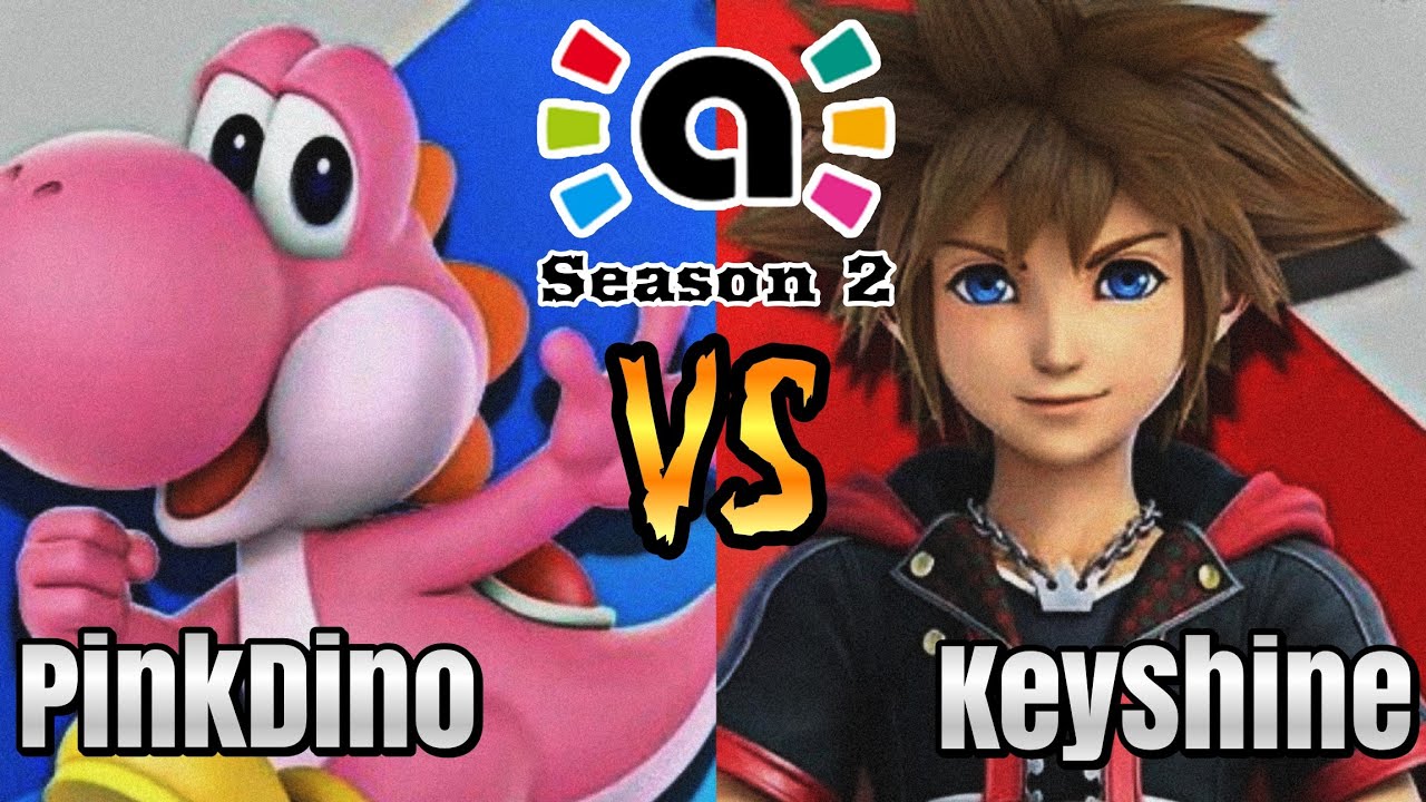 Smash Ultimate Amiibo: PinkDino (Yoshi) vs KeyShine (Sora) | AFL - S2