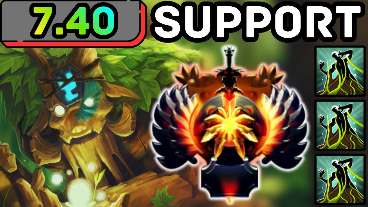 🔥 NEW PATCH 7.40 !!! TREANT PROTECTOR HARD SUPPORT TOO MUCH VALUE | DOTA 2 GAMEPLAY 🔥