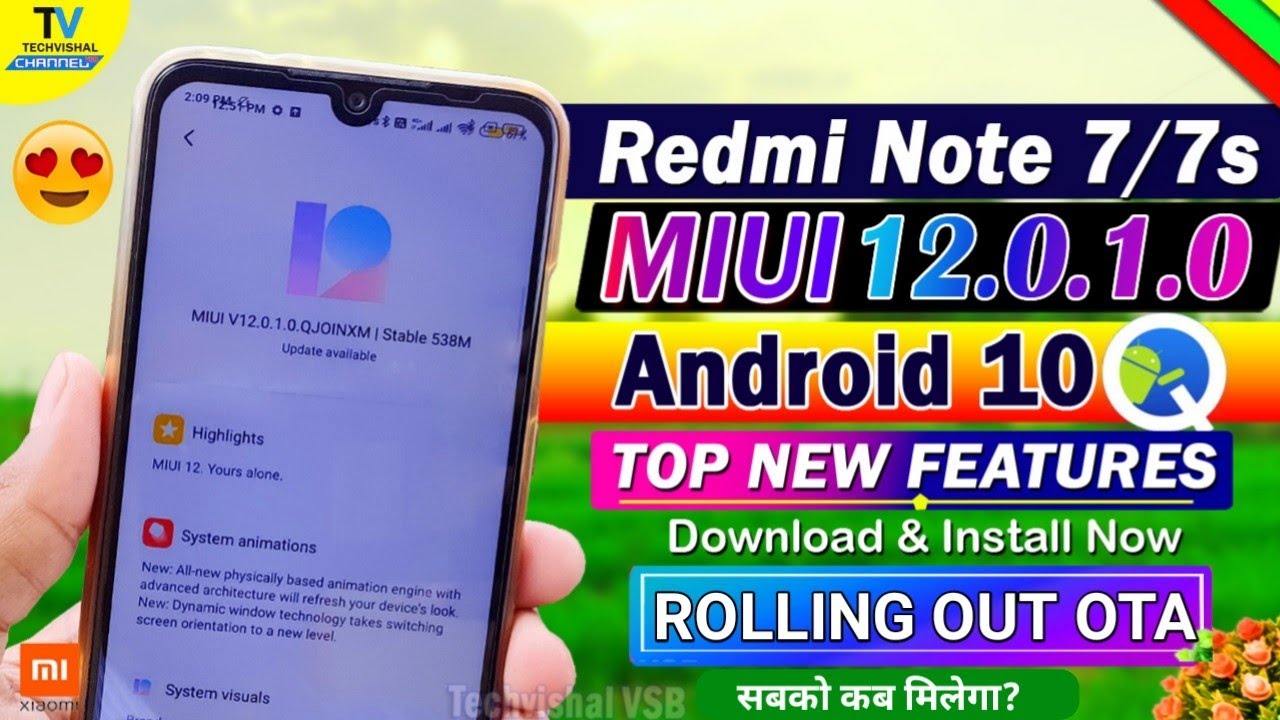 REDMI NOTE 7/7s NEW MIUI 12.0.1.0 OTA UPDATE ROLLING OUT | TOP NEW FEATURES | MIUI 12 REDMI NOTE 7