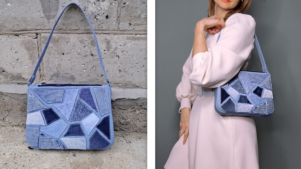 DIY Waste Fabric Sewing Multi-Pocket Bag 😍 Cloth Scraps using Idea