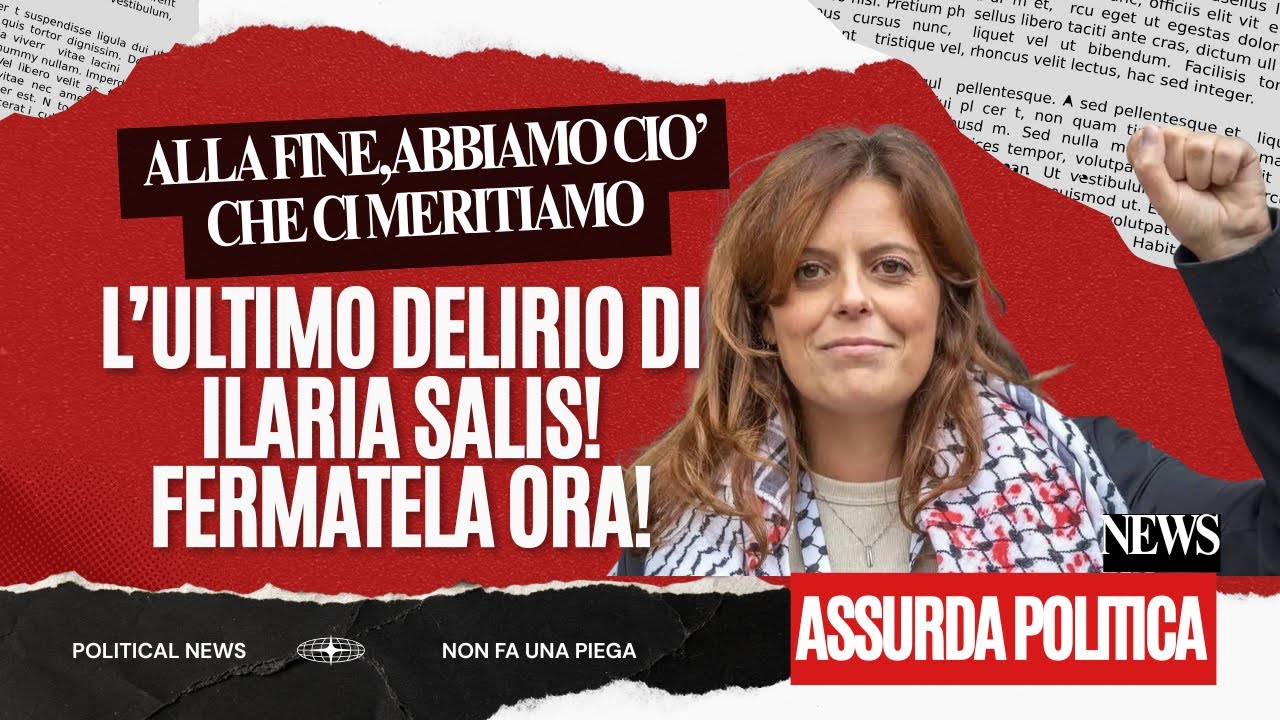 L'ultimo delirio di Ilaria Salis:La resistenza a*Mata e legittima,se rossa "!
