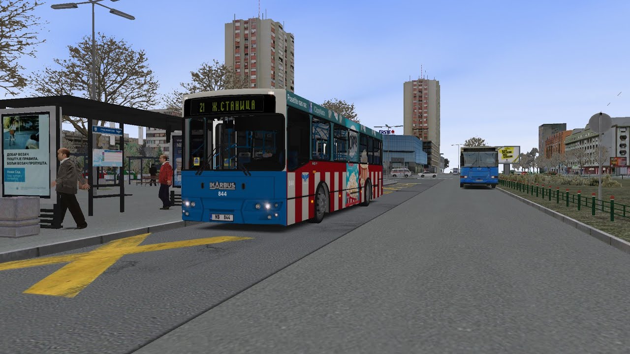 UCUKALA SE JAJA IZ SANGAJA.OMSI 2 NOVI SAD LINIJA 21 SANGAJ-NS IKARBUS IK 103