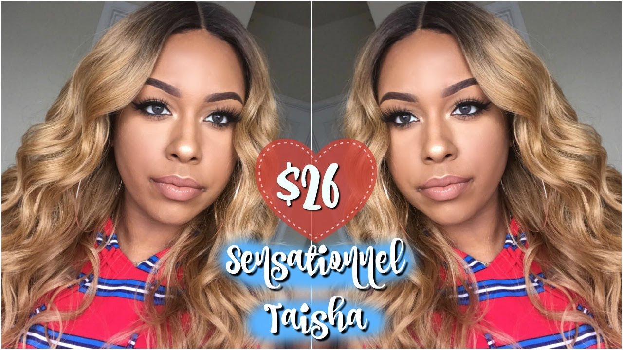 $26 | Sensationnel Synthetic Lace Parting Wig - TAISHA | Show 'N Tell | Glamourtress.com