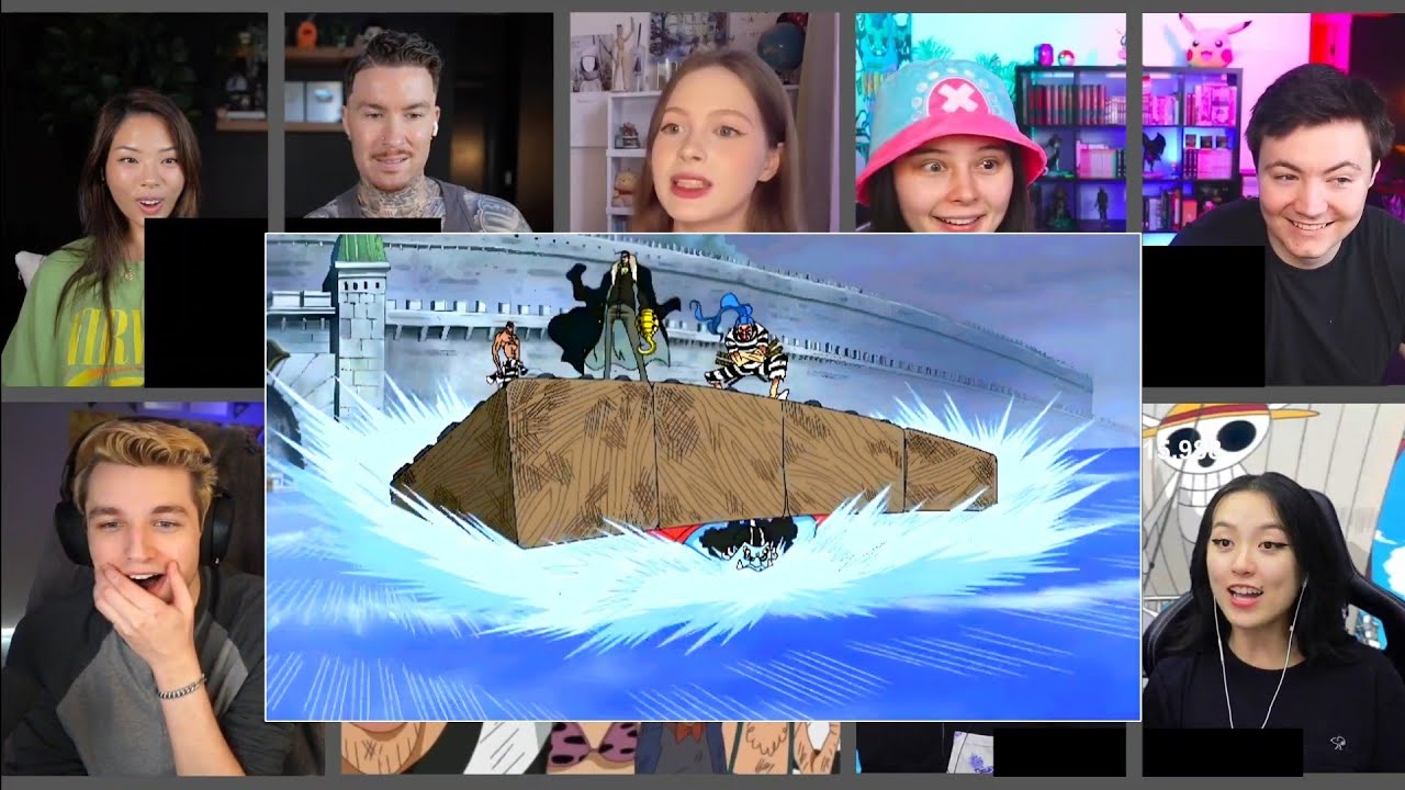 Crocodile Jinbe Buggy Team up! One Piece Episodes 449 Reaction Mashup