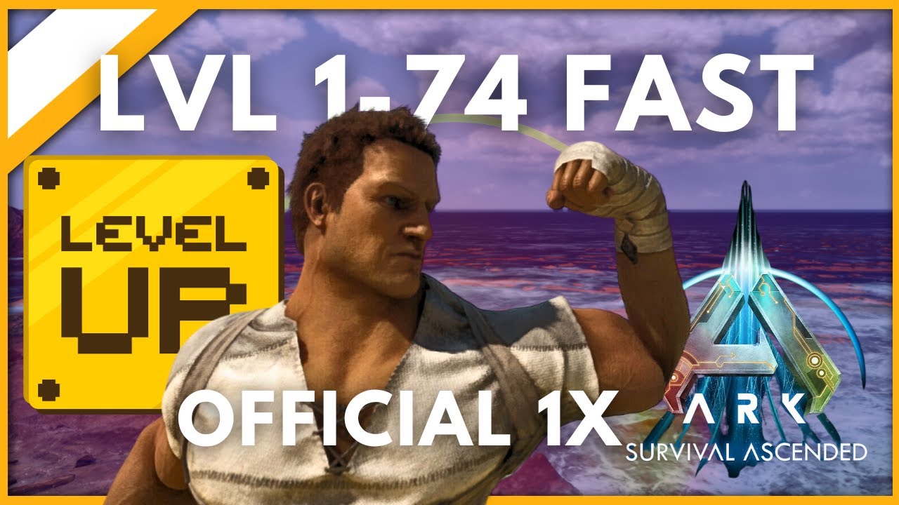 How To Level Fast Ark Ascended Note Run Guide Level 1 to 74 on Official 1x rates! Path To 100