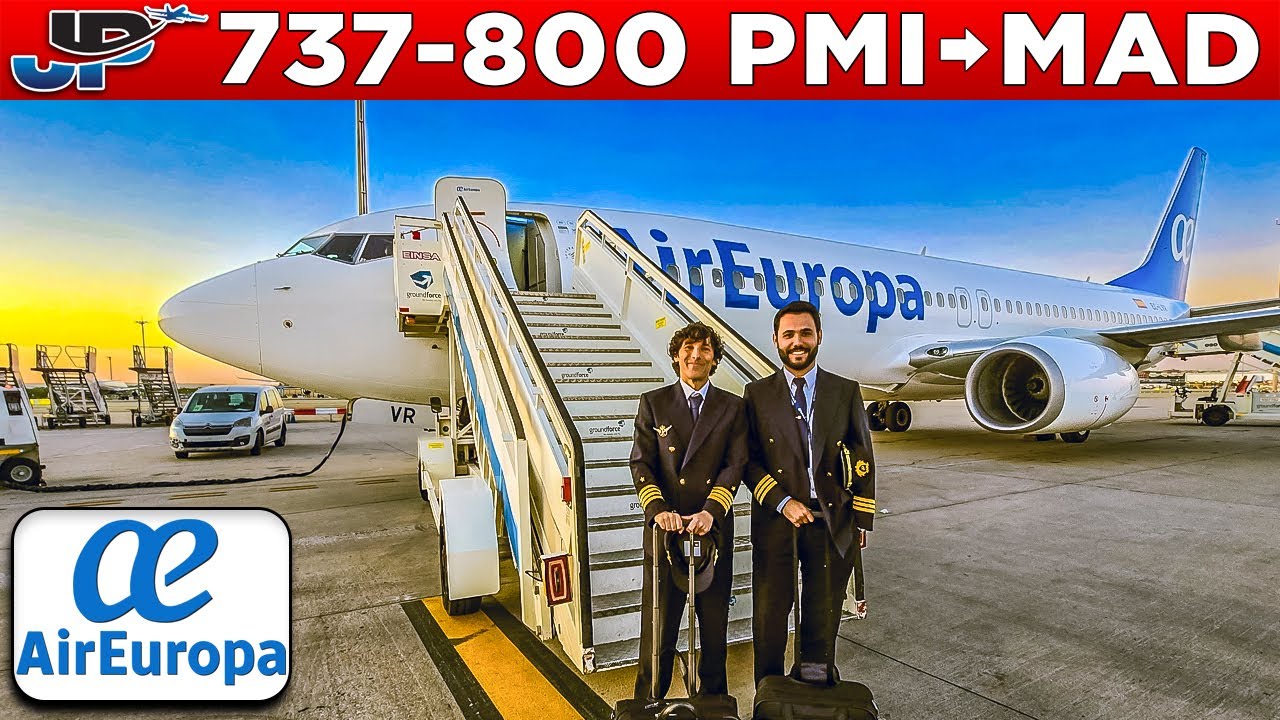 Air Europa 737-800 Cockpit from Palma🇪🇸 to Madrid🇪🇸