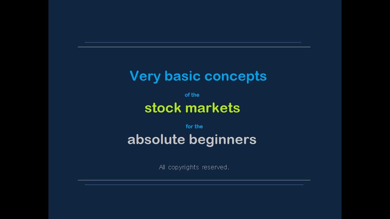 19.Very basic- stock markets explained simply.