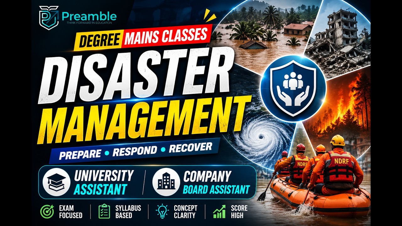 Disaster Management | Kerala PSC Degree Level Mains | University Assistant | Company Board Assistant