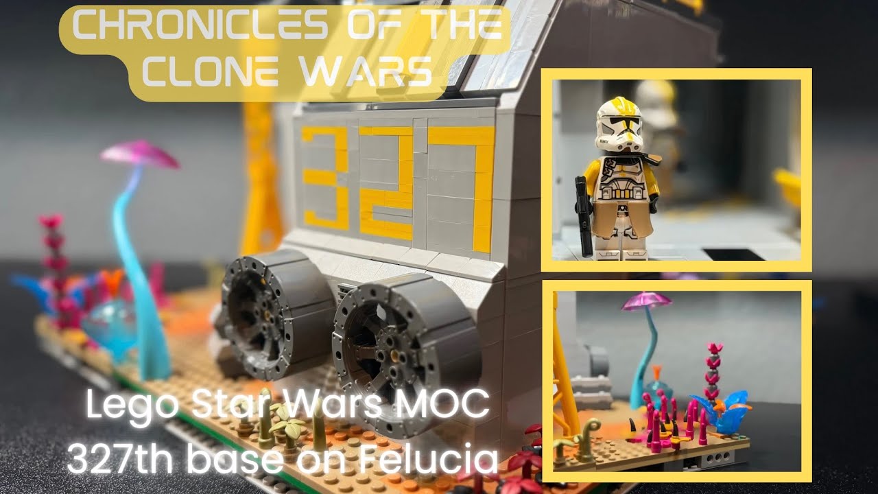 Star Wars Lego MoC - 327th Clone Base on Felucia!
