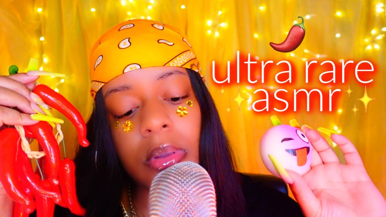 ultra rare & specific asmr triggers for extreme tingles 🧡🌶️✨ (1 hour tingles 🤤✨)