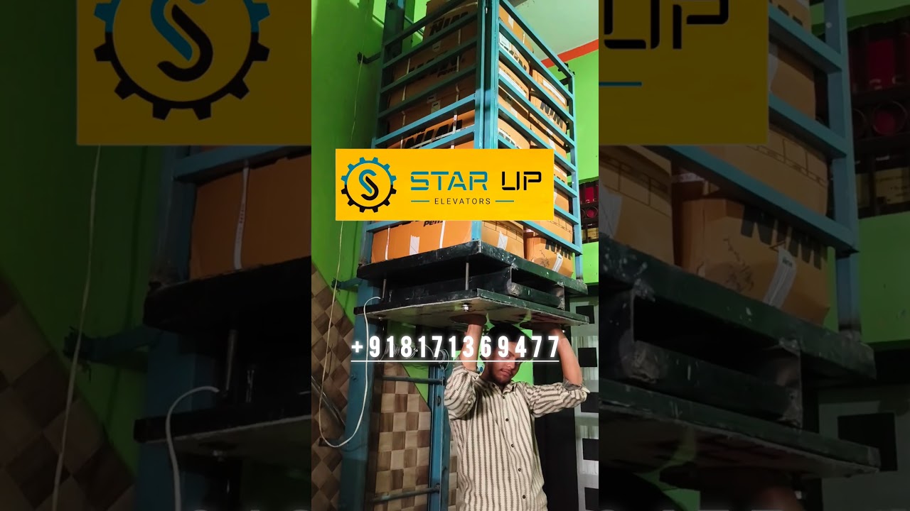 wall mounted goods lift 400kg 