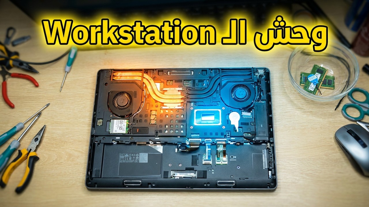 تفكيك Dell Precision 7520