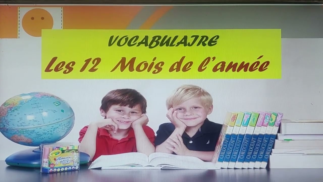 #Apprendre les #12 mois # de l'année.#