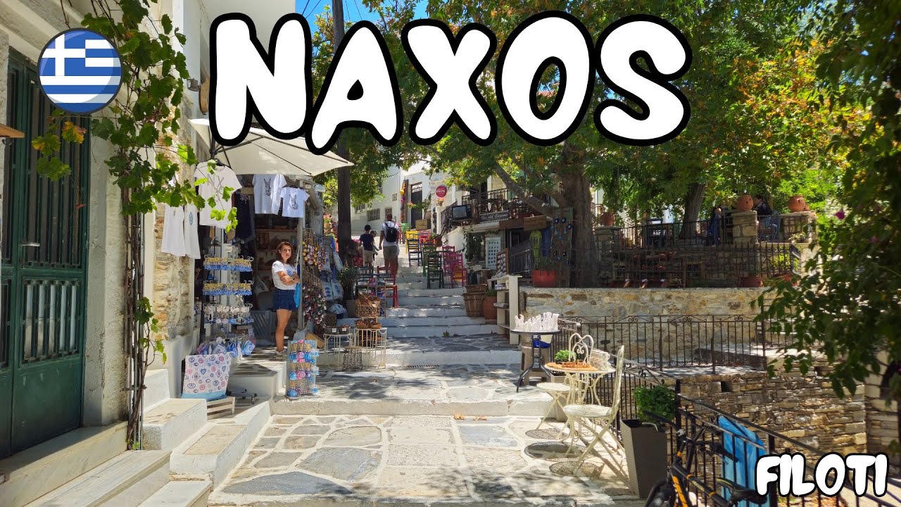 Filoti, Naxos 🇬🇷 | Walking Tour in 4K | Traditional Greek Village