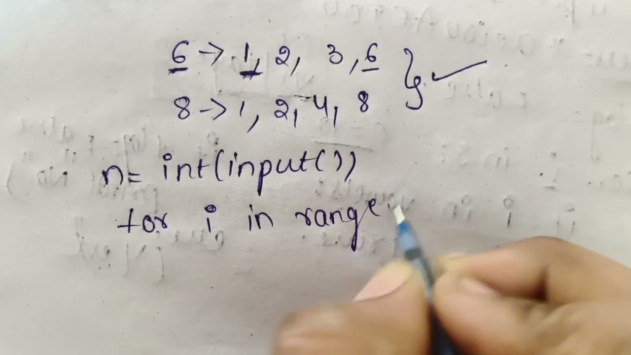 Finding factor of a number in python 
