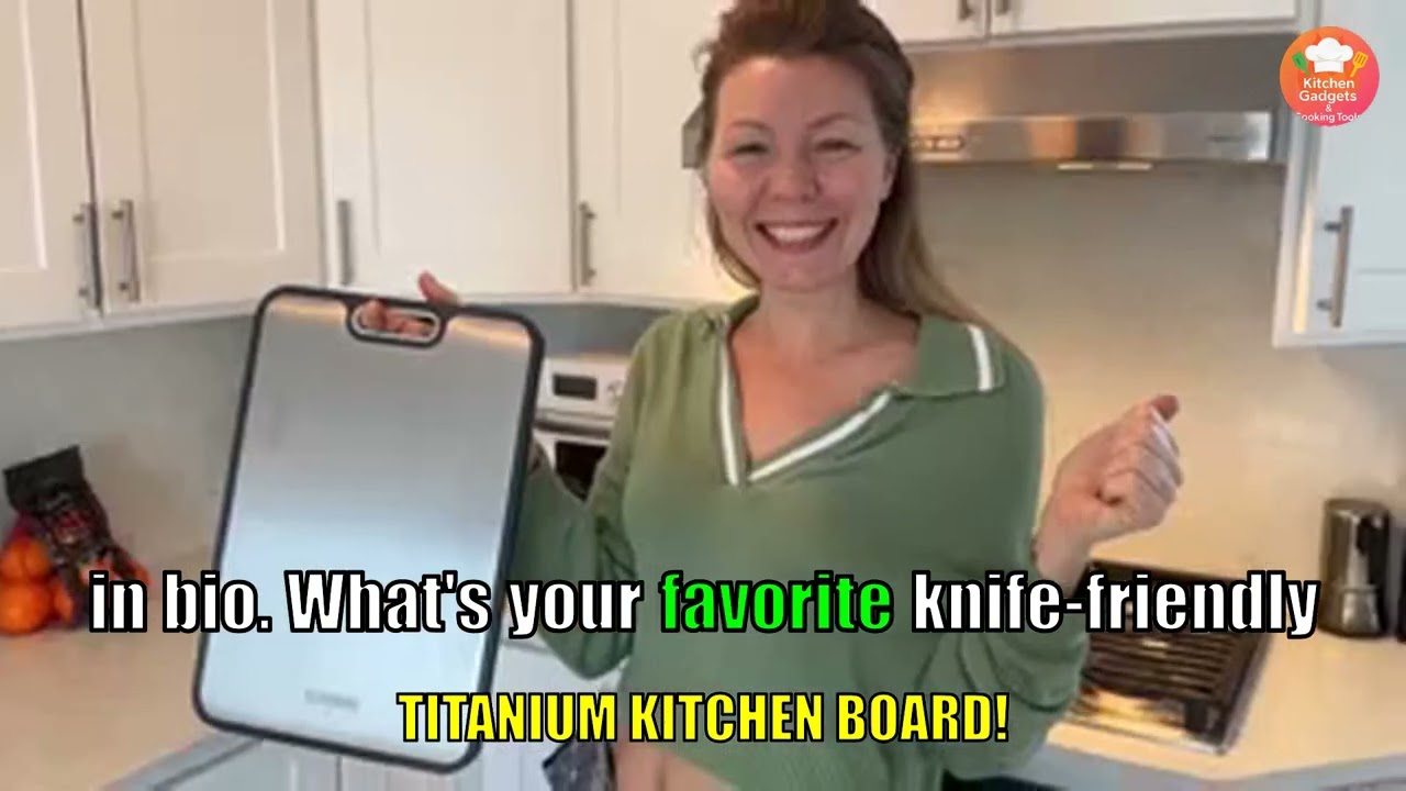 🎯 Titanium Kitchen Board! - Kitchen Gadgets & Cooking Tools Review