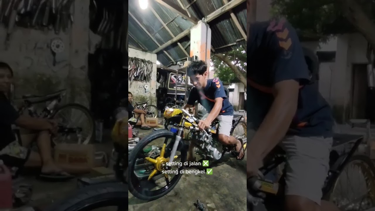 Gila ya bengkel wijaya racing Kediri seting didalam bengkel