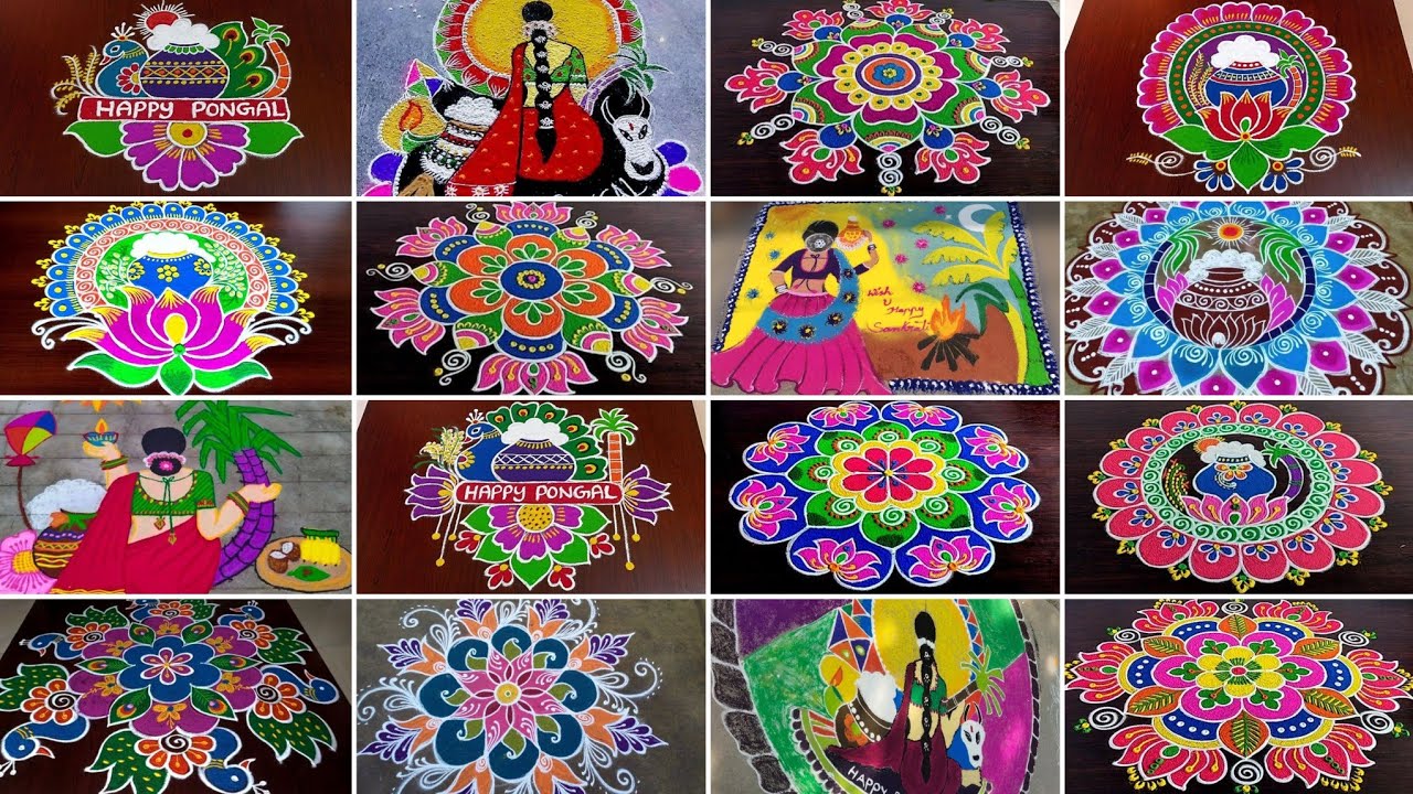 సంక్రాంతి ముగ్గులు | sankranti rangoli ideas | pongal rangoli ideas | sankranti muggulu | pongal 