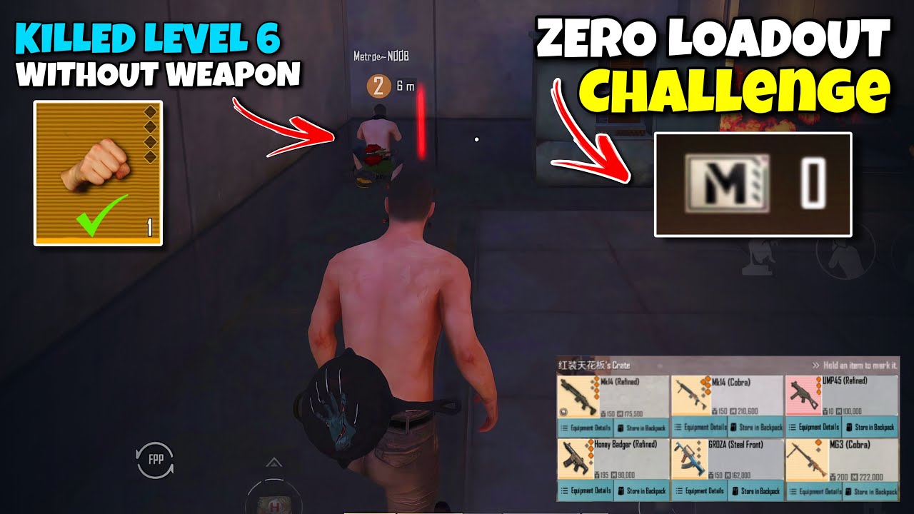 Impossible Level 6 Kill Ever 😂 - Zero Loadout Is Funniest Challenge 😂 | PUBG Metro Royale Chapter 29