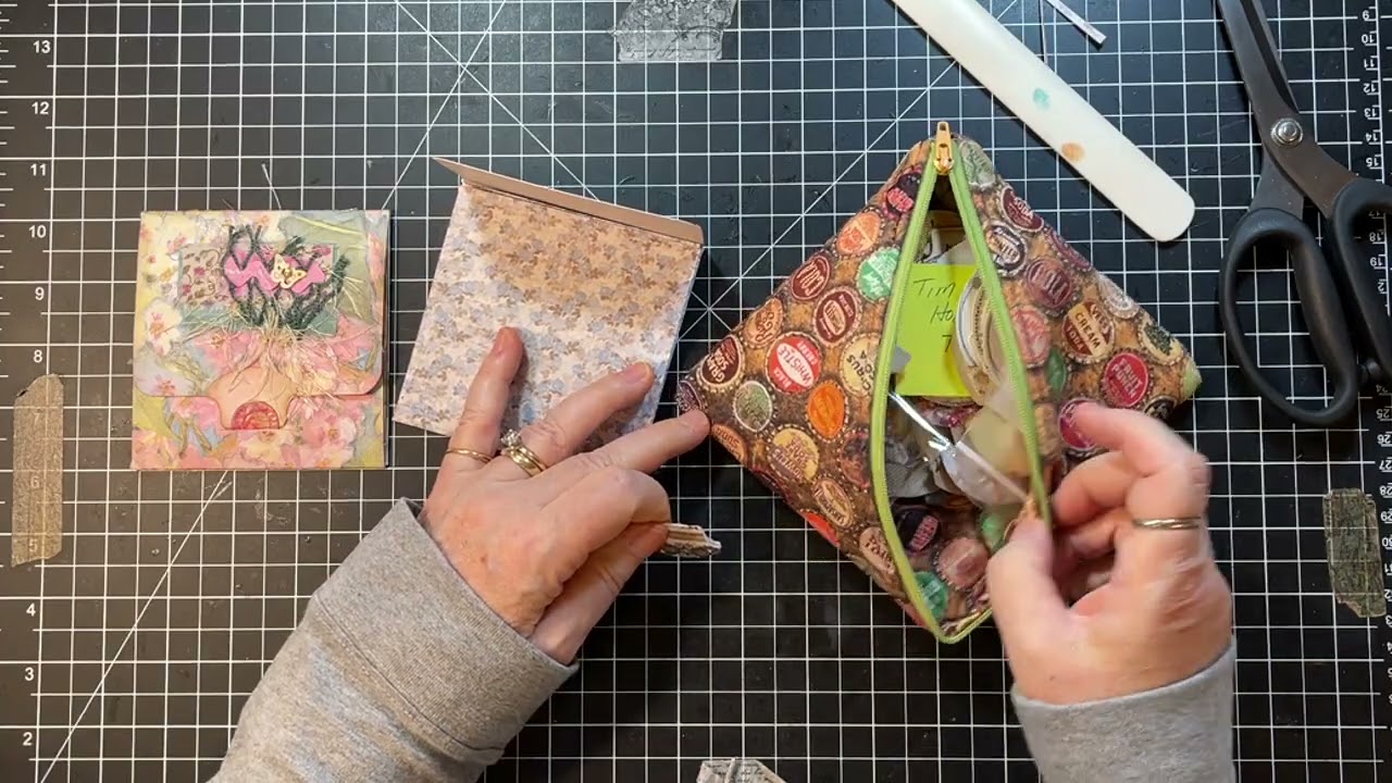 Making Ephemera! - Tutorial Folded Quint Journal Card!  Using our 12 x 12 Paper!