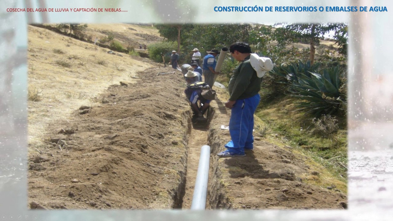 Construcción de Pequeños y Medianos Reservorios o Embalses de Agua - PhD. Absalón Vásquez