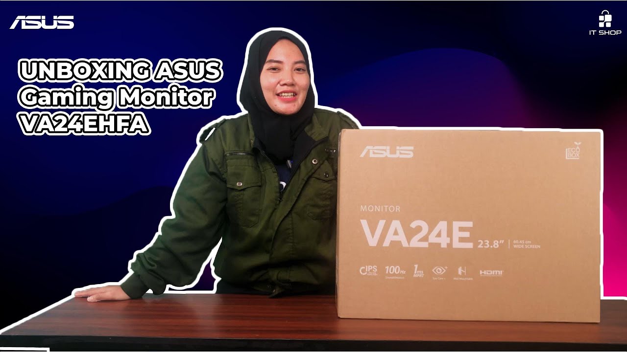 UNBOXING MONITOR ASUS VA24EHFA