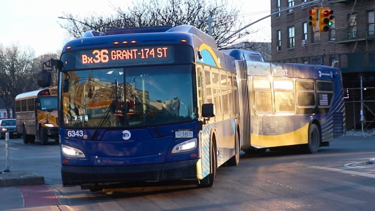 NYCT Bus: 2025 New Flyer XD60 #6343 on the Bx36 Limited at University Avenue and Tremont Avenue