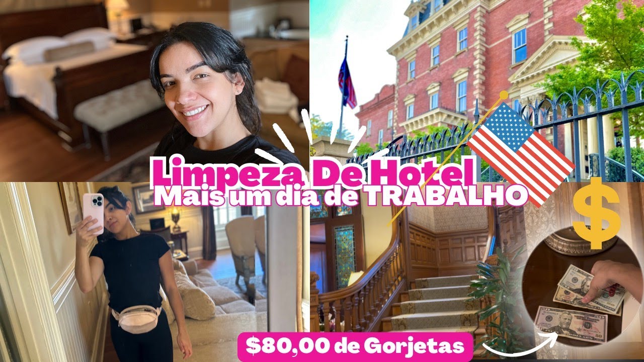 Mais Um Dia De Trabalho: Limpeza De HOTEL Nos EUA