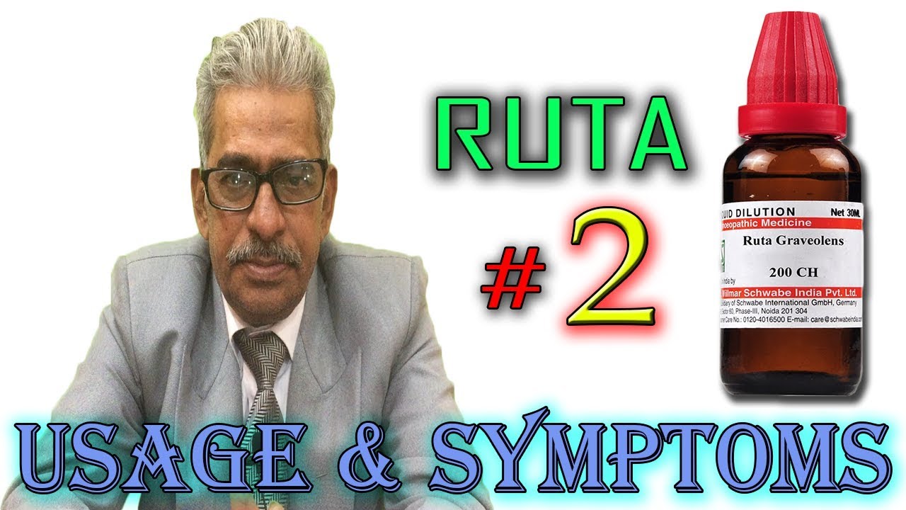 Ruta in Hindi (Part 2) - Uses & Symptoms by Dr P. S. Tiwari