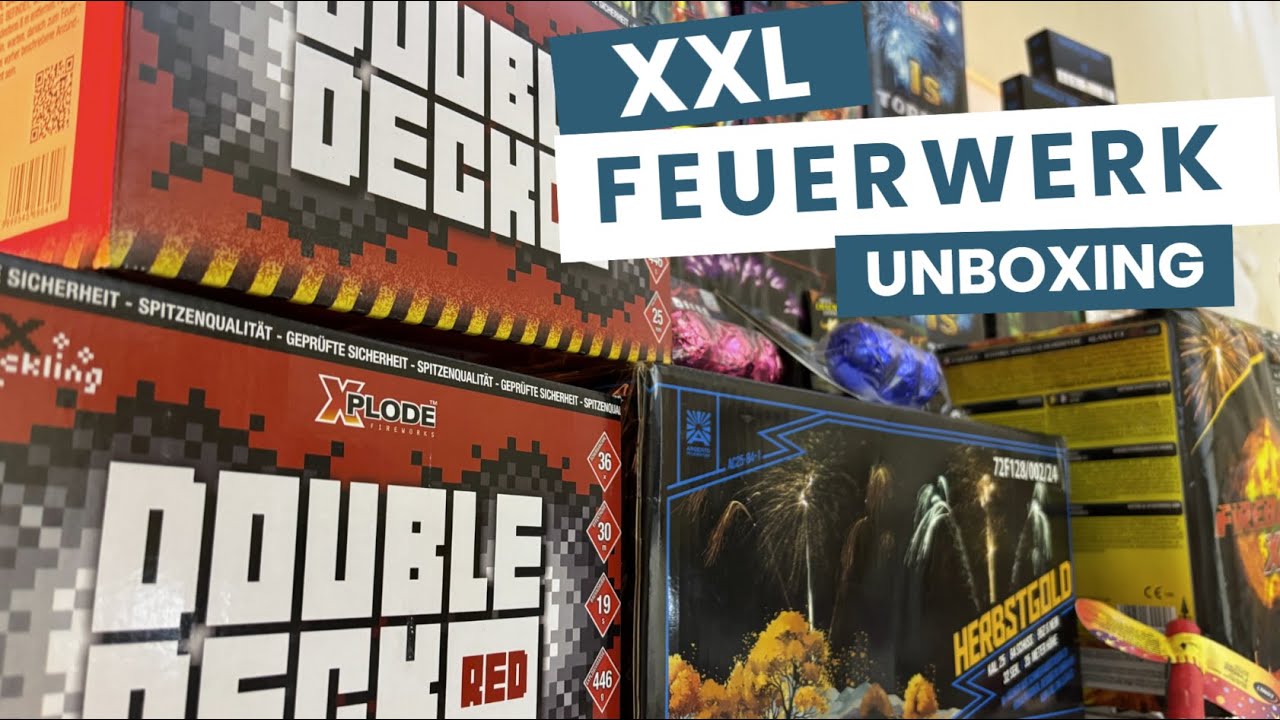 XXL Feuerwerk Unboxing Pyrolux Pyrolager Lichtenrader Feuerwerkverkauf | DiamondF