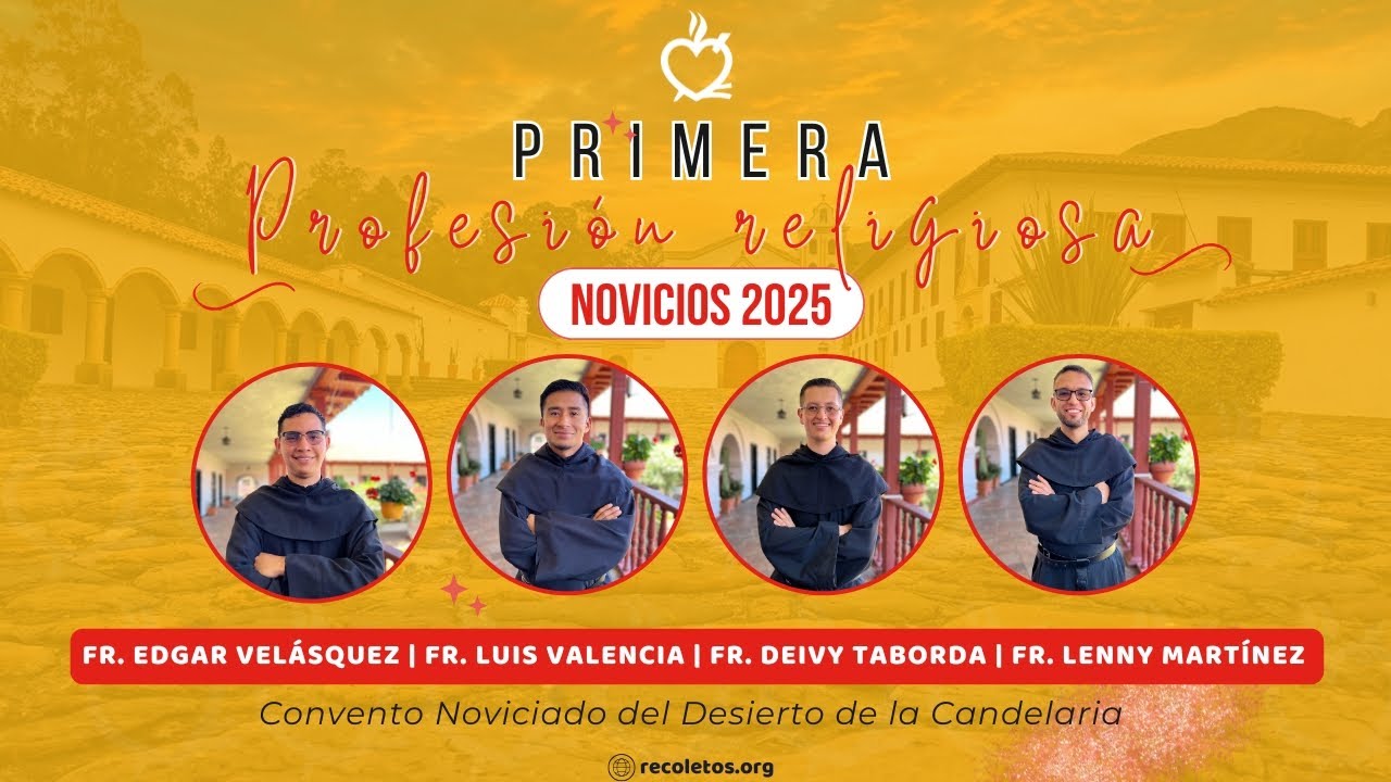 Primera Profesión: Fr. Edgar Velásquez, Fr. Luis Valencia, Fr. Deivy Taborda, Fr. Lenny Martínez