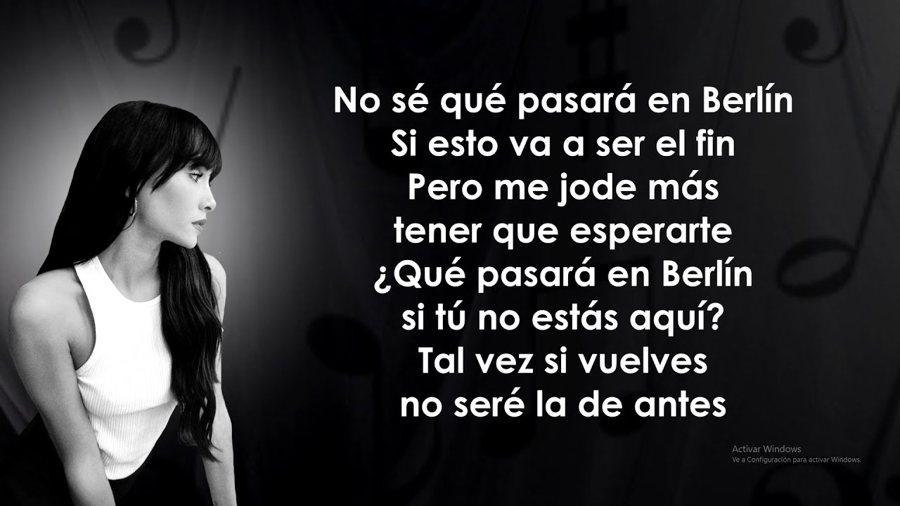 Aitana - Berl&iacute;n (Letra/Lyrics)
