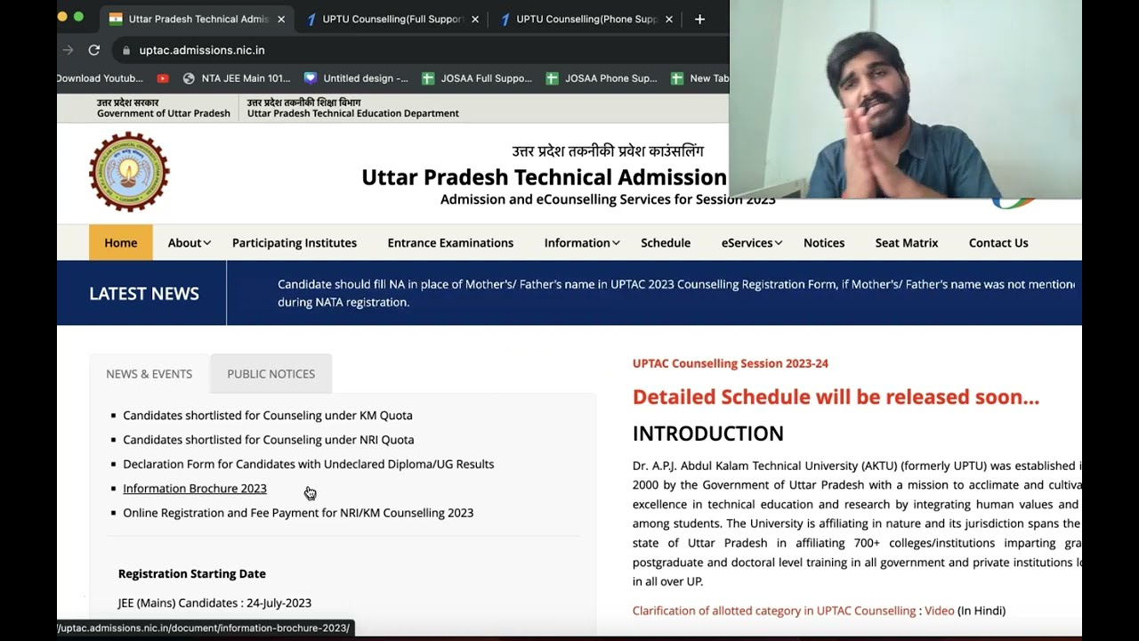 UPTAC(AKTU) Counselling 2023 - Latest Schedule Information | UPTU 2023 Choice Filling | Aktu 2023