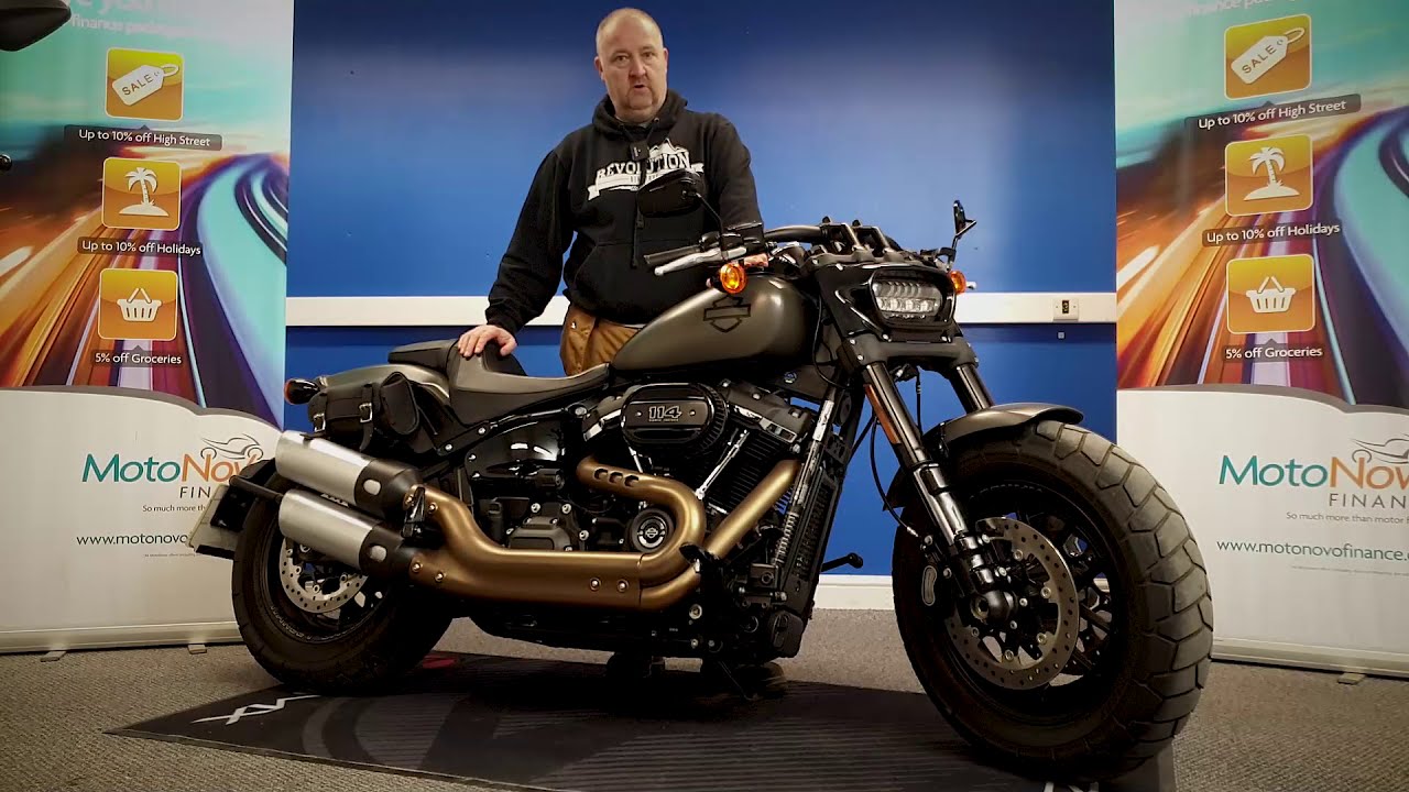 Harley Davidson Fat Bob 114 walkround and startup | Motorcycles for Sale from SoManyBikes.com