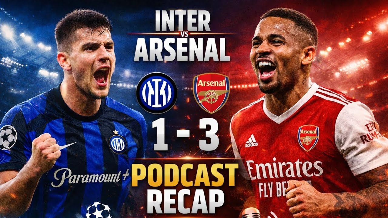 Recap Inter-Arsenal 1-3. Ep.1 "The Football Podcast"