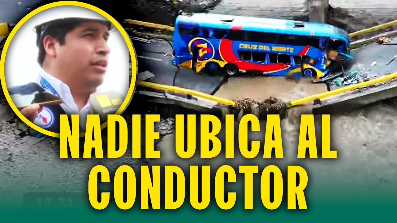 ¿Qué pasó con el conductor de la camioneta tras la caída del puente en Chancay?
