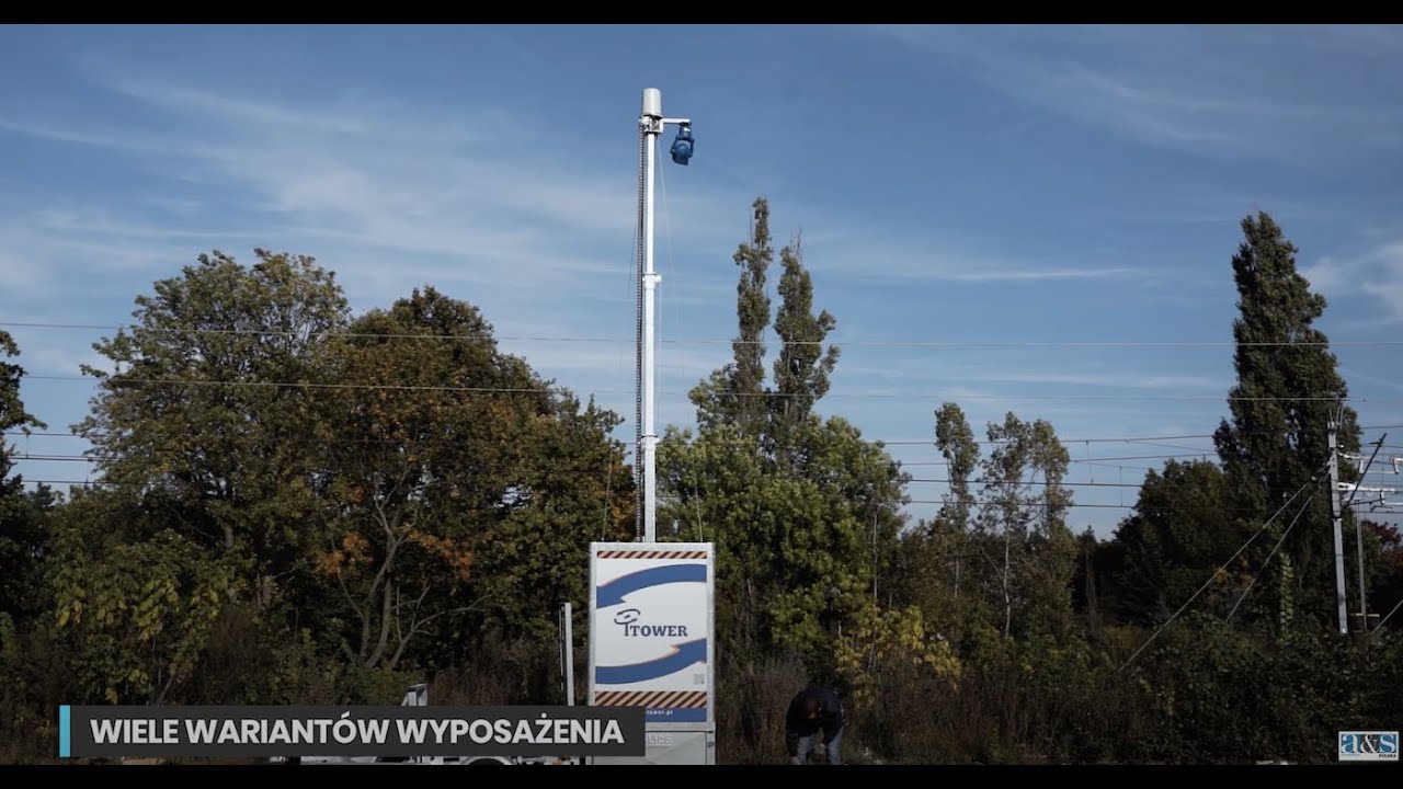 iTower - mobilna wieża do monitoringu wizyjnego