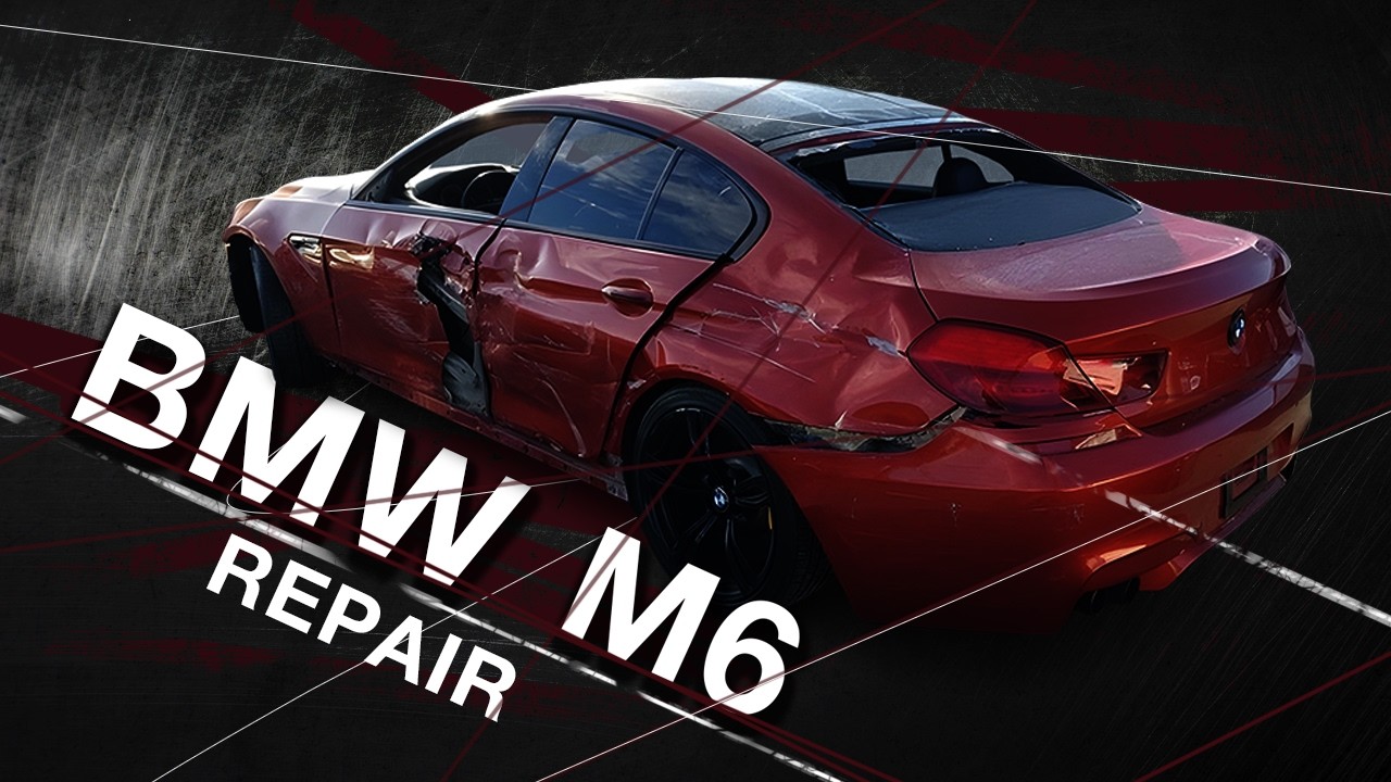 Repair of a damaged BMW M6. Ремонт повреждённого  BMW М6.