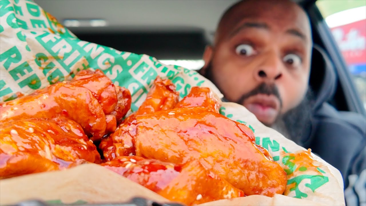 Wingstop Sweet Chili Glaze Wings TASTE LIKE?!?!?