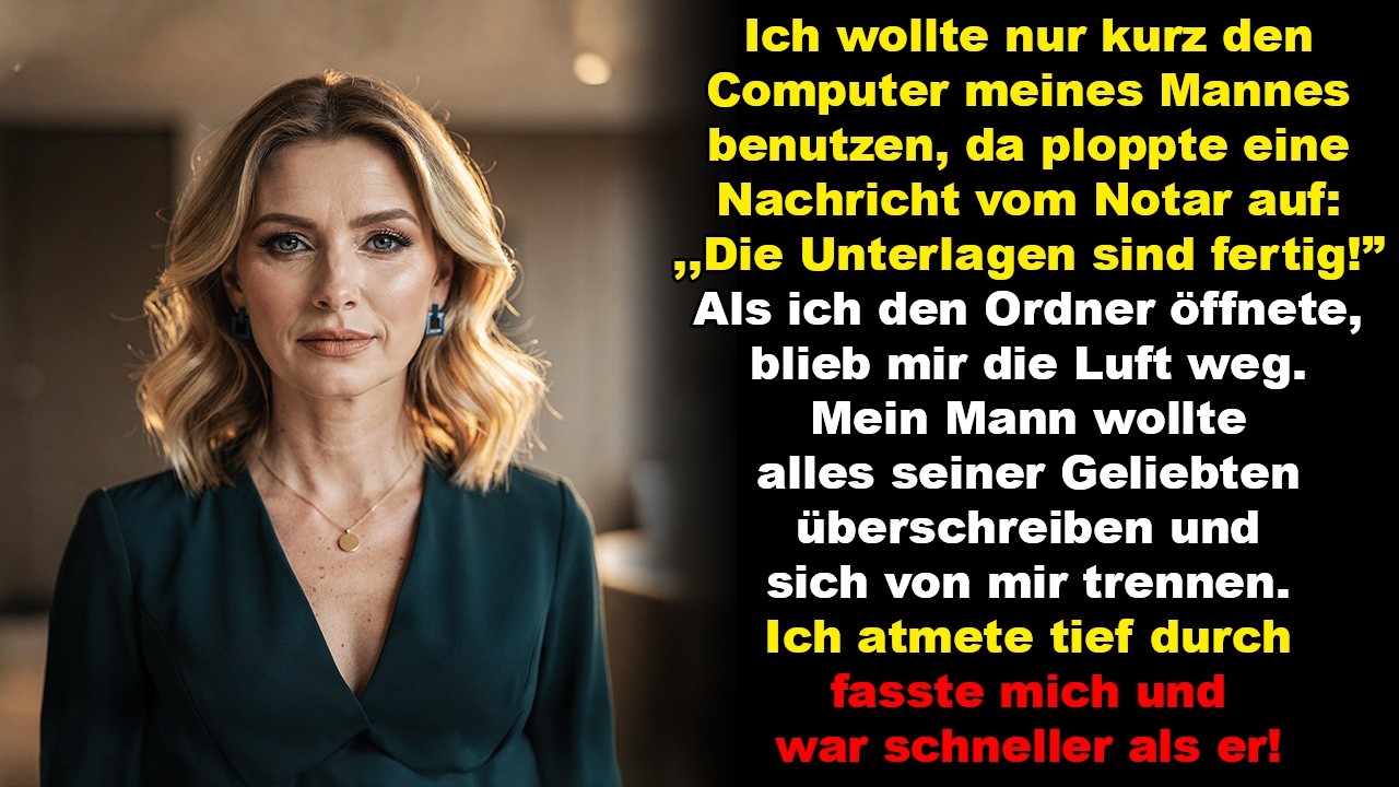 In einem geheimen Ordner entdeckte ich seinen Trennungsplan – also handelte ich schneller als er …