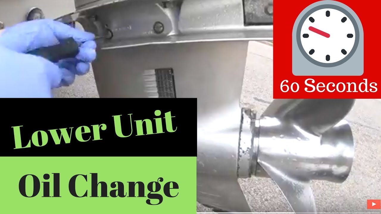 Honda Lower Unit Oil Change in 60 Seconds